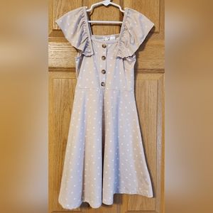 Trende Girl Pink Polka Dot Dress Girls size 7